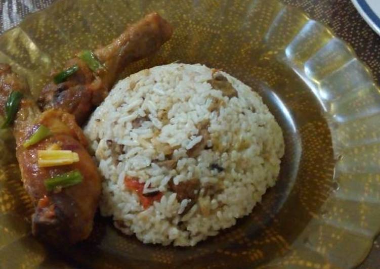 resep lengkap untuk Nasi briyani daging sapi (magic com)