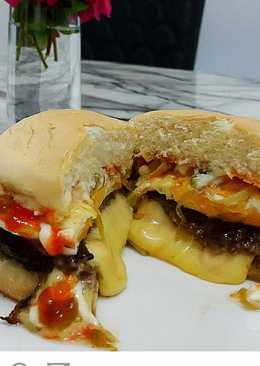 Cheesy Burger Patty (Daging Burger Isi Keju)