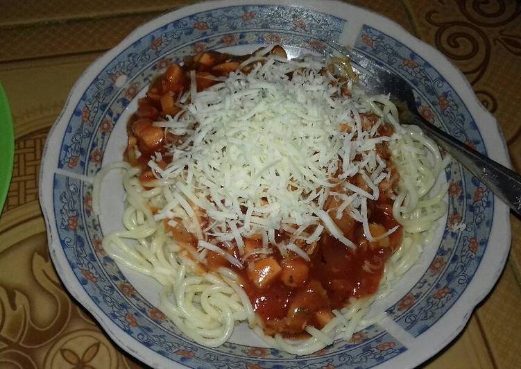 gambar untuk cara membuat Spaghetti Bolognese