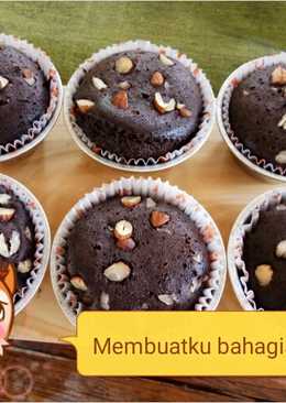 Coklat lava cake kukus