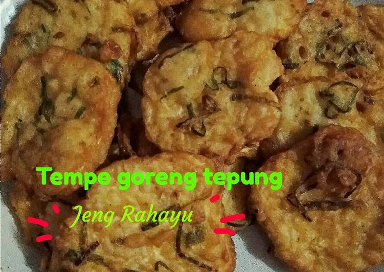 resep masakan Tempe goreng tepung praktis