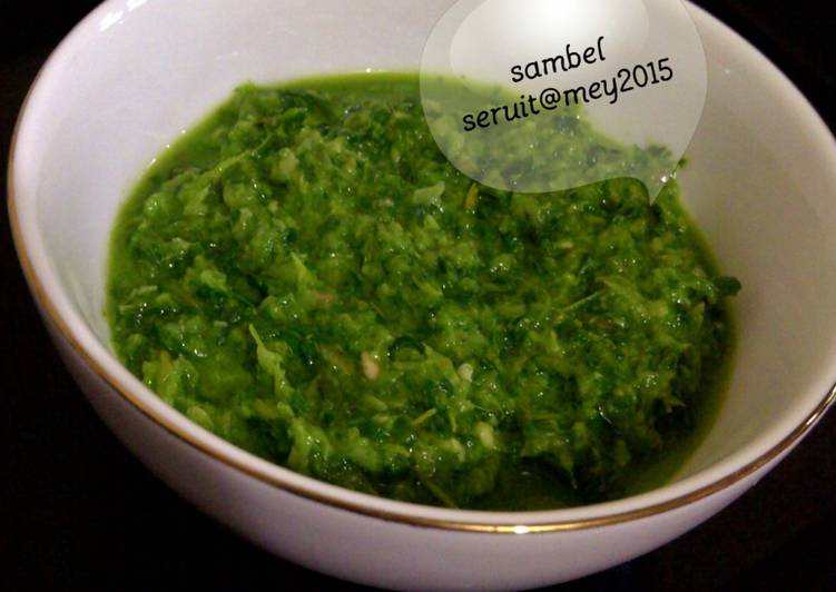 cara membuat Sambel seruit