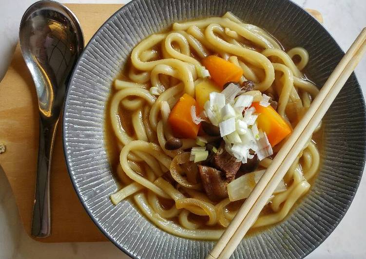 bahan dan cara membuat Japanese Curry Udon