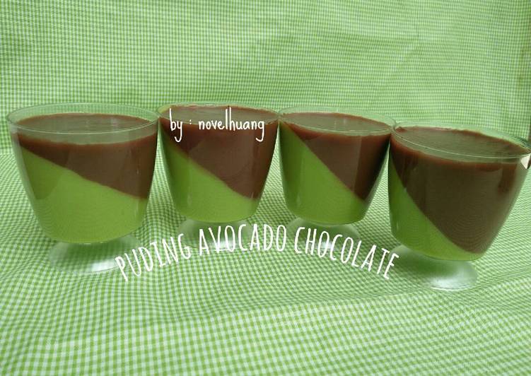 resep makanan Puding avocado chocolate