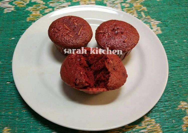 gambar untuk resep makanan Red Velvet Cup Cake Ekonomis