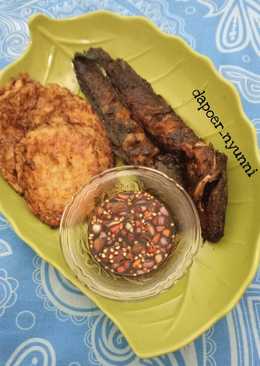 Lele & Telur Bakar Teflon Plus Sambal Kecap