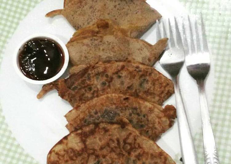 resep masakan Soft Crepes nuttela ala momo