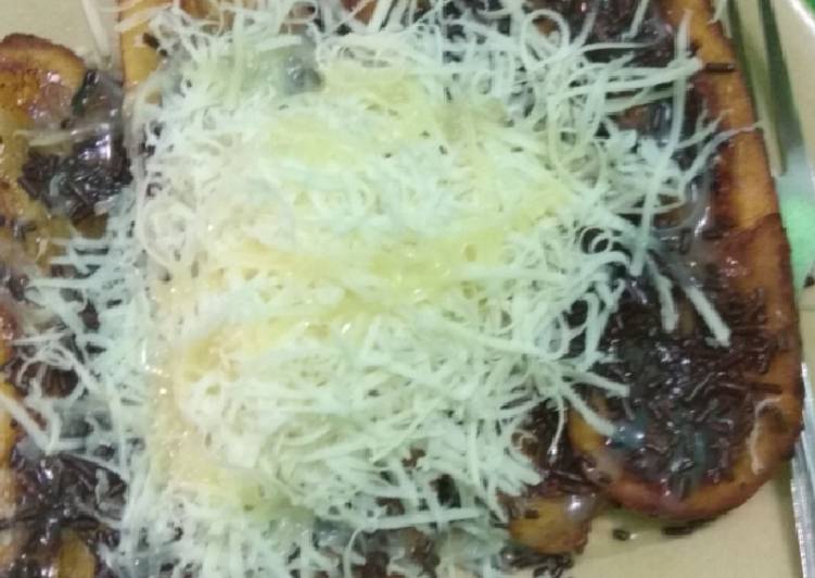 resep lengkap untuk Pisang coklat keju