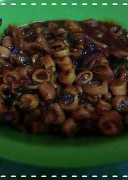 cumi asin,asem manis