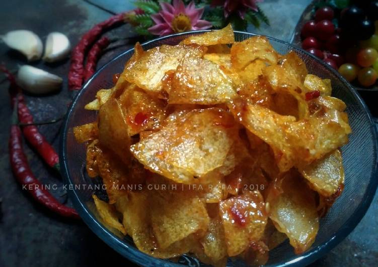 resep masakan Kering Kentang Manis Gurih