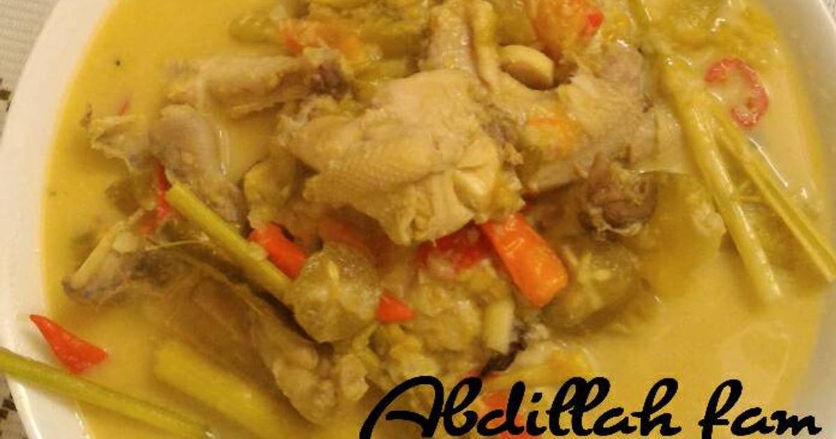 Resep Garang asem ayam kampung pedas segar ala Abdillah fam ala Alfa Zaujatu Abdillah