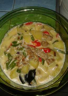 Sayur tempe kuah santan