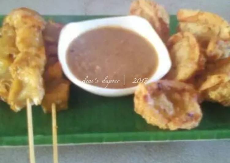 bahan dan cara membuat Sate tahu dan tahu walik aci