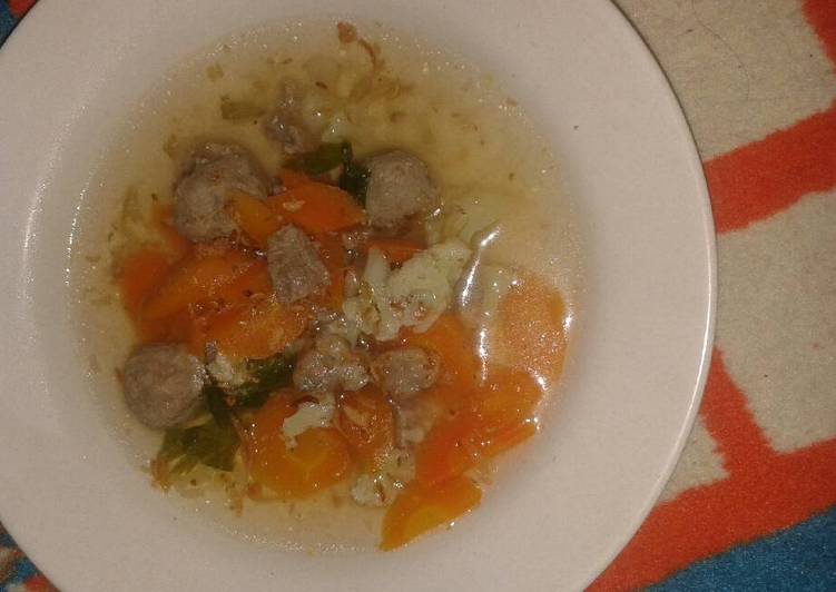 resep lengkap untuk Sayur Sop Daging Sapi + Bakso Sapi#Kita Berbagi