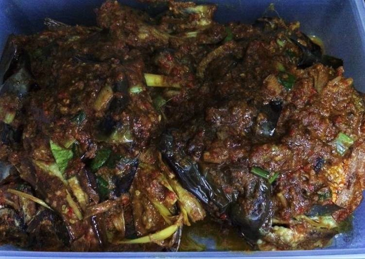 Resep Ikan bawal bumbu terasi tauco +terong - Mpuss_ayles_catering