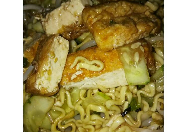 resep makanan Rujak uleg tahu dan mie