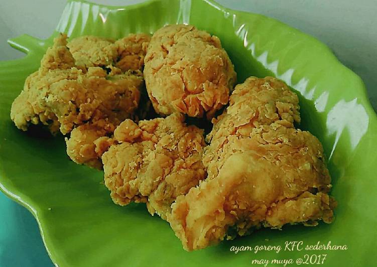 resep Ayam goreng KFC sederhana (tanpa telur dan tanpa MSG)