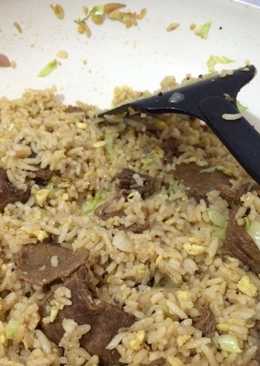 Nasi goreng daging lada hitam