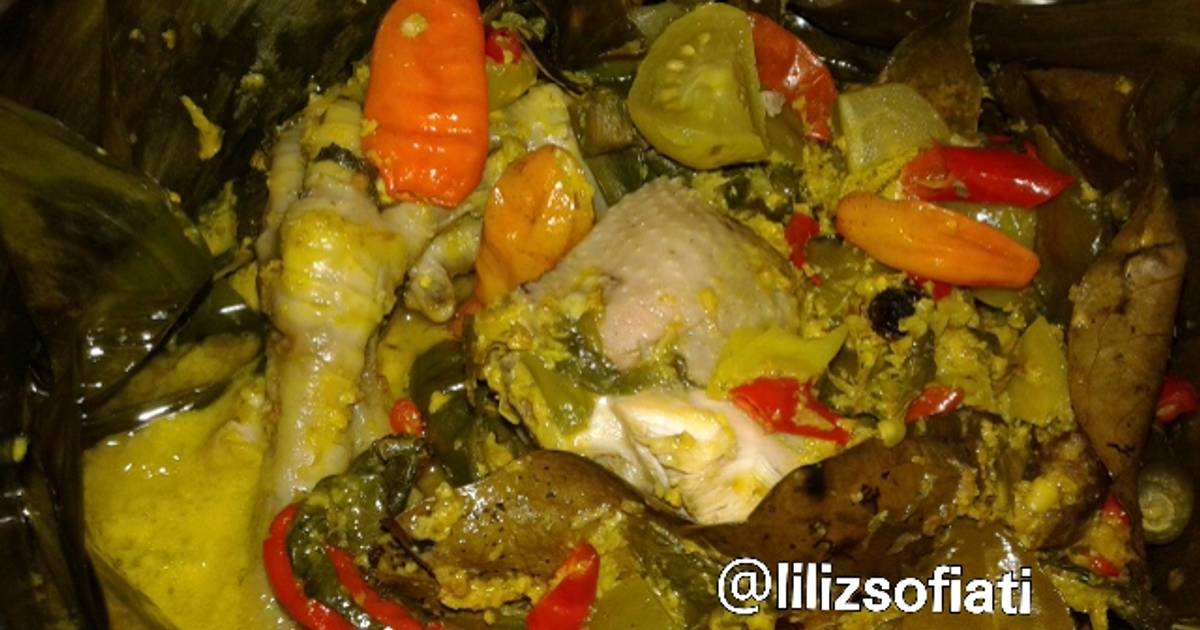 Resep Garang Asem Ayam Kemangi Santan ala liliz sofiati