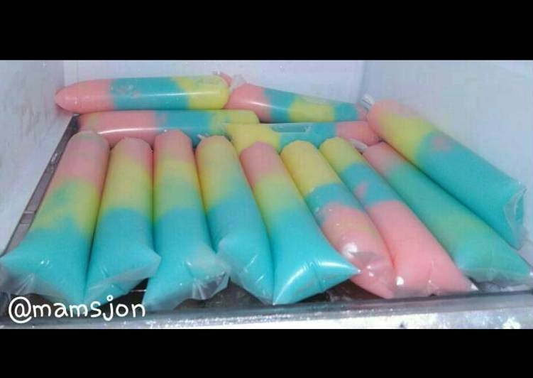 gambar untuk resep Es Jelly Pelangi