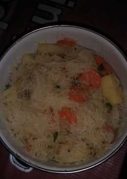 Bihun tumis with Wortel dan kentang