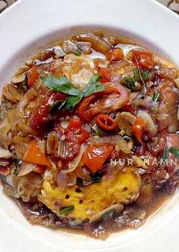 Telur ceplok saus tiram