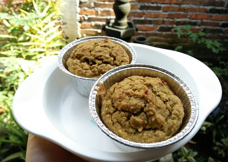 bahan dan cara membuat Avocado Banana Muffin