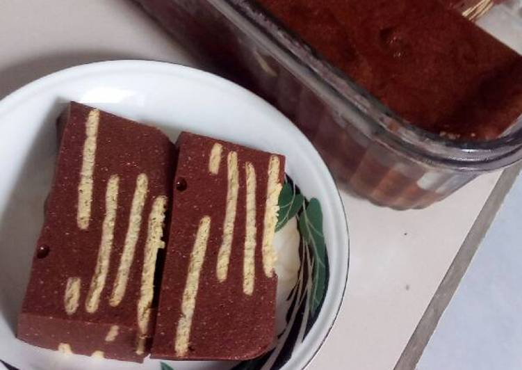 gambar untuk resep makanan Puding coklat lapis biskuit