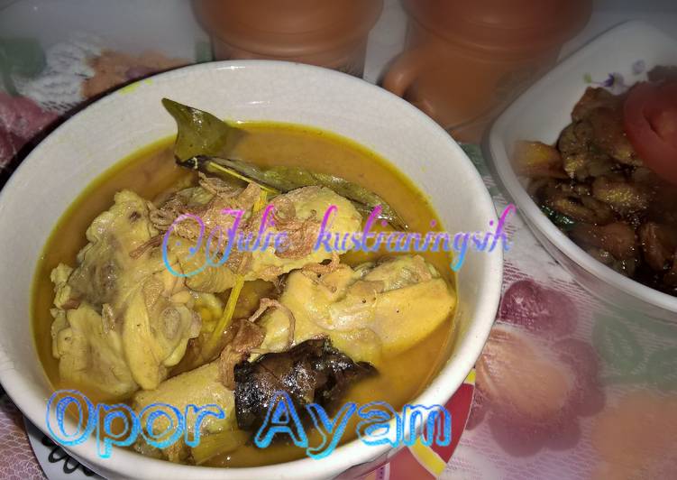 Resep Opor Ayam Santan Instant Kiriman dari Julie Kustianingsih