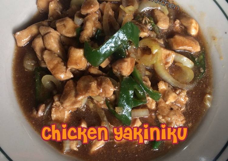 bahan dan cara membuat Chicken Yakiniku