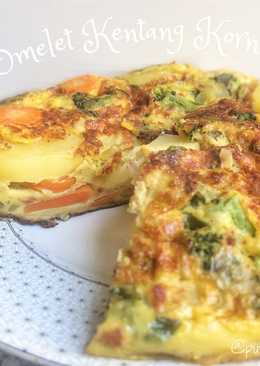 Omelet Kentang Kornet