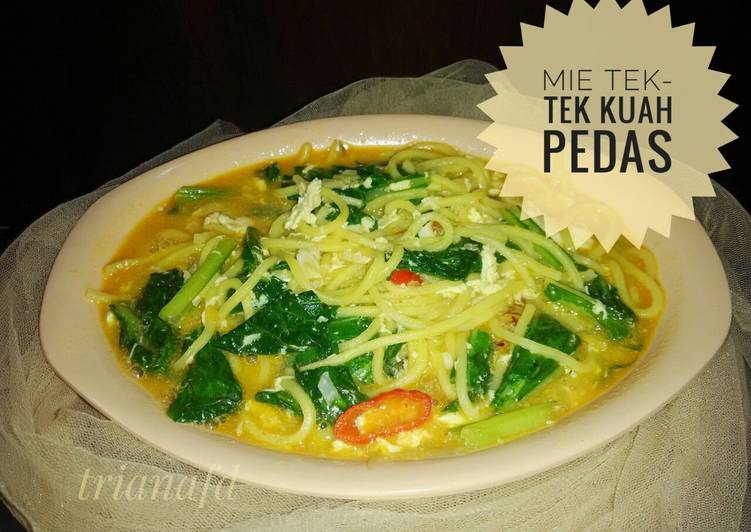 gambar untuk resep makanan Mie Tek-Tek Kuah Pedas (#Postingrame2_Mie)