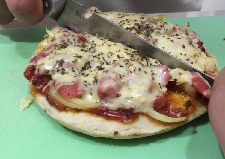 resep masakan American Pizza Double Cheese (Rice Cooker)