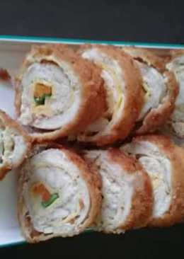 Ayam goreng Roll isi sayuran