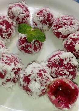 Klepon Buah Naga Merah