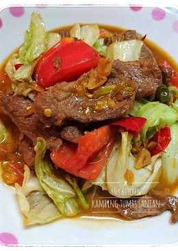 Kambing tumis santan (bumbu iris,no ribet)