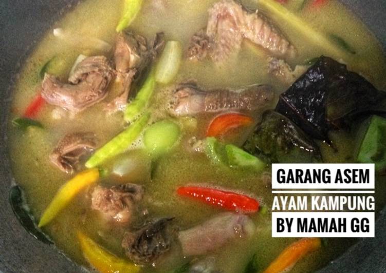 bahan dan cara membuat Garang Asem Ayam Kampung