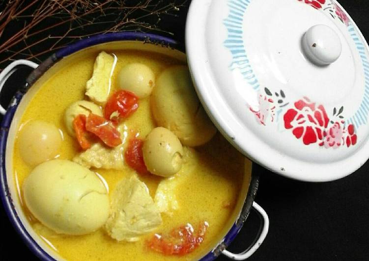 resep makanan Sayur Kuning Telur dan Tahu (#pr_masakanbersantan)