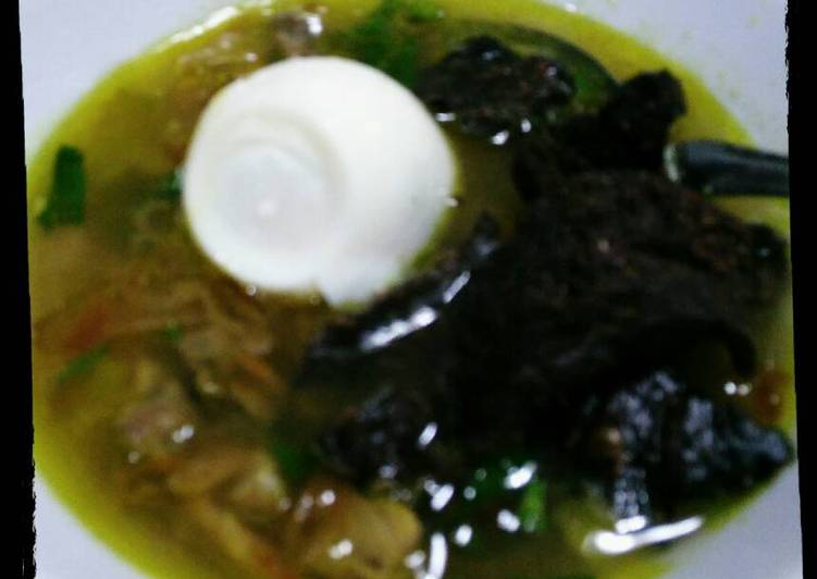 resep lengkap untuk Soto Sulung