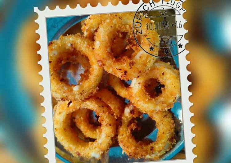 resep Onion Ring With Mozarela