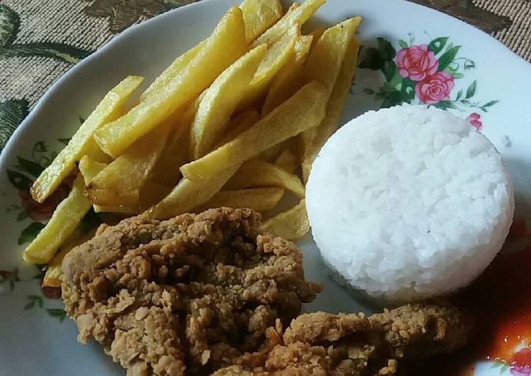 resep Ayam goreng krispi kfc wannabe