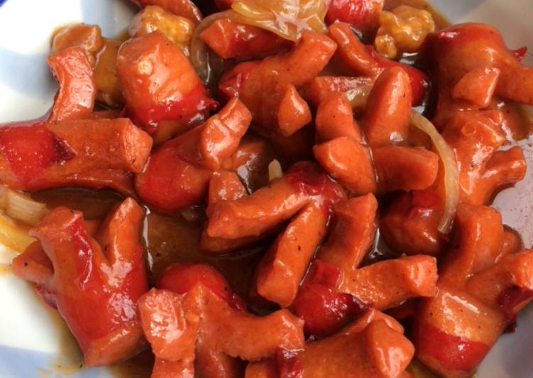 Sosis Goreng Saus Barbeque