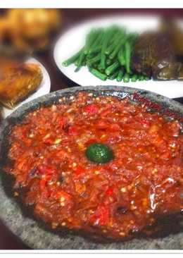 Sambal bawang terasi cobek