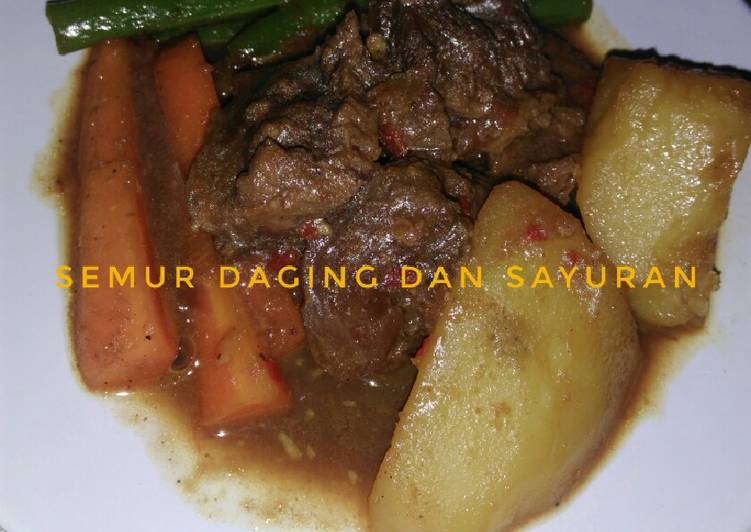 resep makanan Semur daging dan sayuran