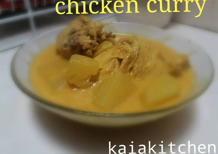 bahan dan cara membuat Chicken Curry (kari ayam)