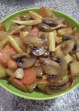 Jamur Kancing Kombi Pedas Manis