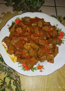 Hati sapi sambal pedas