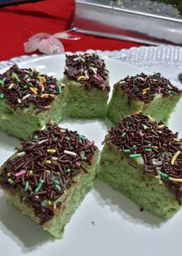 Brownies kukus Pisang Pandan