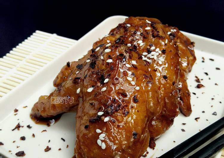 gambar untuk resep Dak-Kang-Jung (???) / Korean Crispy Chicken with Sweet & Spicy Sauce