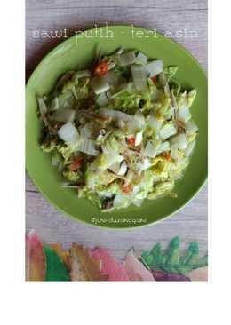 Teri asin - sawi putih